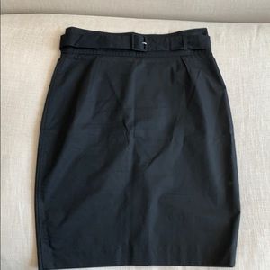 Rachel Roy Belted Black Pencil Skirt